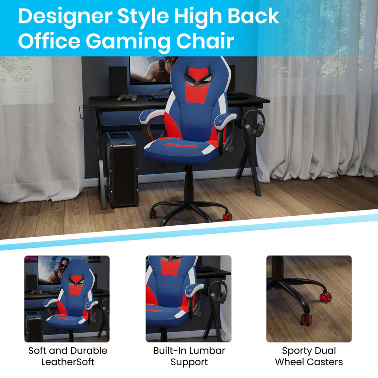 Gaming chair built discount in lumbar support